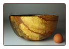 11" SPALTED COPPER BEECH BOWL 1146