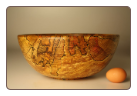 12.5" SPALTED COPPER BEECH BOWL #1057