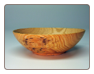 9" SPALTED RED OAK BOWL